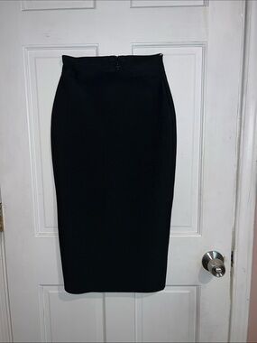 Classic Black Pencil Skirt - Sleek Women's Work Skirt